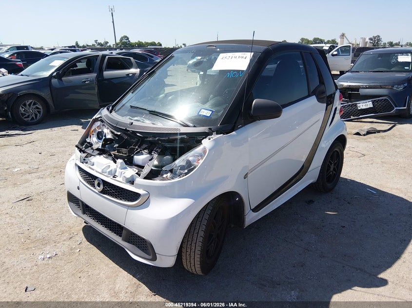 2013 Smart Fortwo VIN WMEEK3BA2DK616009 IAAI salvage auction — FRONT END, Original (Texas), sold $1,350 on 2026-08-22 (photo 2)
