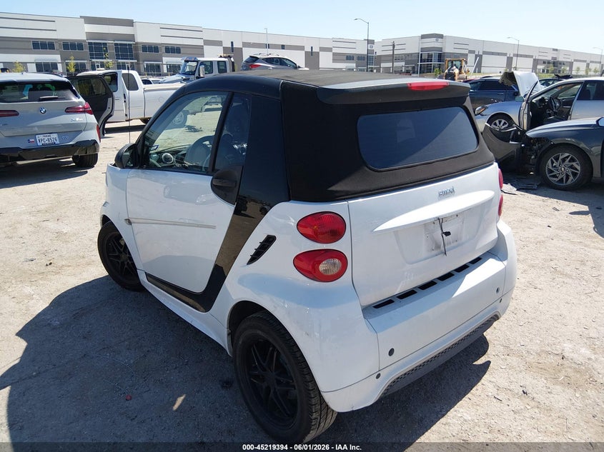 2013 Smart Fortwo VIN WMEEK3BA2DK616009 IAAI salvage auction — FRONT END, Original (Texas), sold $1,350 on 2026-08-22 (photo 3)