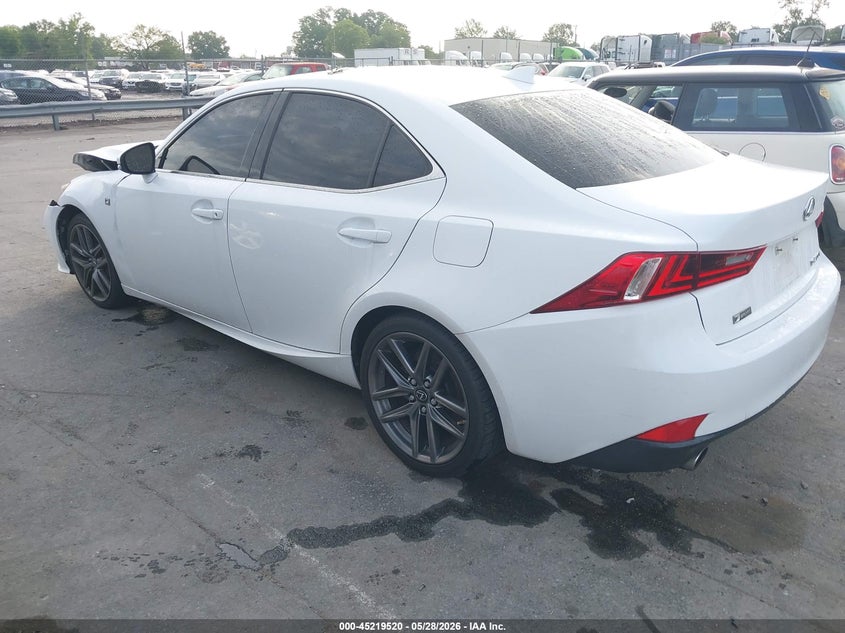 2016 Lexus Is VIN JTHBA1D24G5033716 IAAI salvage auction — FRONT END, Salvage Title, sold $3,500 on 2026-07-20 (photo 3)
