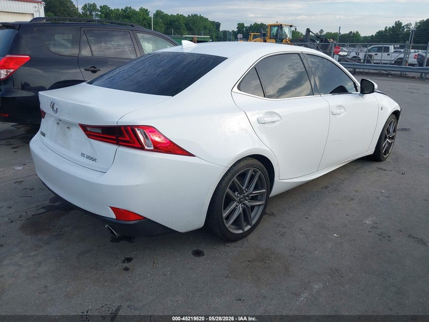 2016 Lexus Is VIN JTHBA1D24G5033716 IAAI salvage auction — FRONT END, Salvage Title, sold $3,500 on 2026-07-20 (photo 4)
