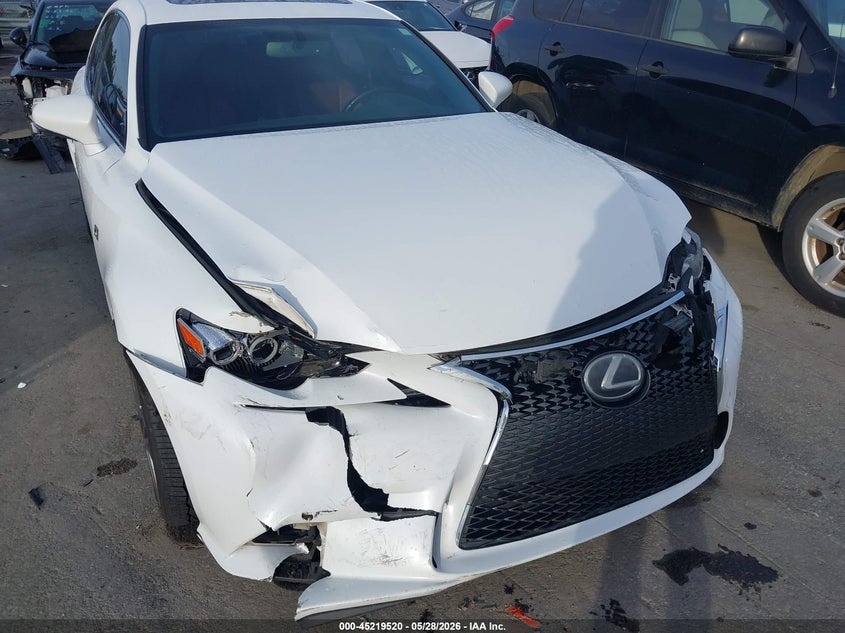 2016 Lexus Is VIN JTHBA1D24G5033716 IAAI salvage auction — FRONT END, Salvage Title, sold $3,500 on 2026-07-20 (photo 6)