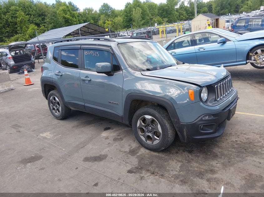 2017 Jeep Renegade VIN ZACCJBBH7HPF93421 IAAI salvage auction — LEFT FRONT, Salvage Title, sold $1,850 on 2026-07-09 (photo 1)