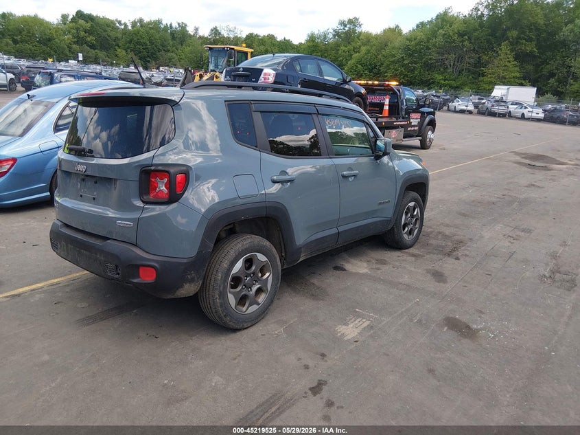 2017 Jeep Renegade VIN ZACCJBBH7HPF93421 IAAI salvage auction — LEFT FRONT, Salvage Title, sold $1,850 on 2026-07-09 (photo 4)