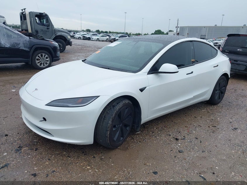2024 Tesla Model 3 VIN 5YJ3E1EBXRF734271 IAAI salvage auction — REAR END, Original (Texas), sold $22,100 on 2026-07-08 (photo 2)