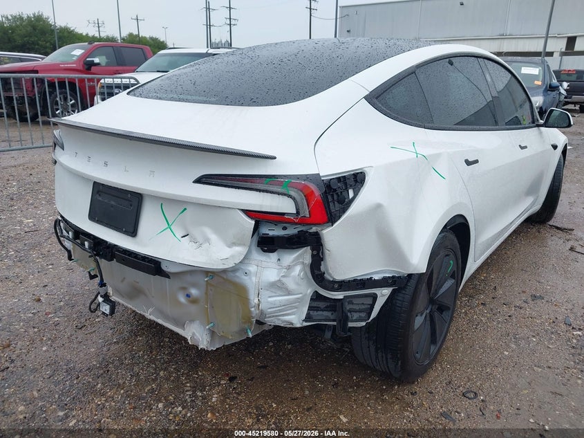 2024 Tesla Model 3 VIN 5YJ3E1EBXRF734271 IAAI salvage auction — REAR END, Original (Texas), sold $22,100 on 2026-07-08 (photo 6)