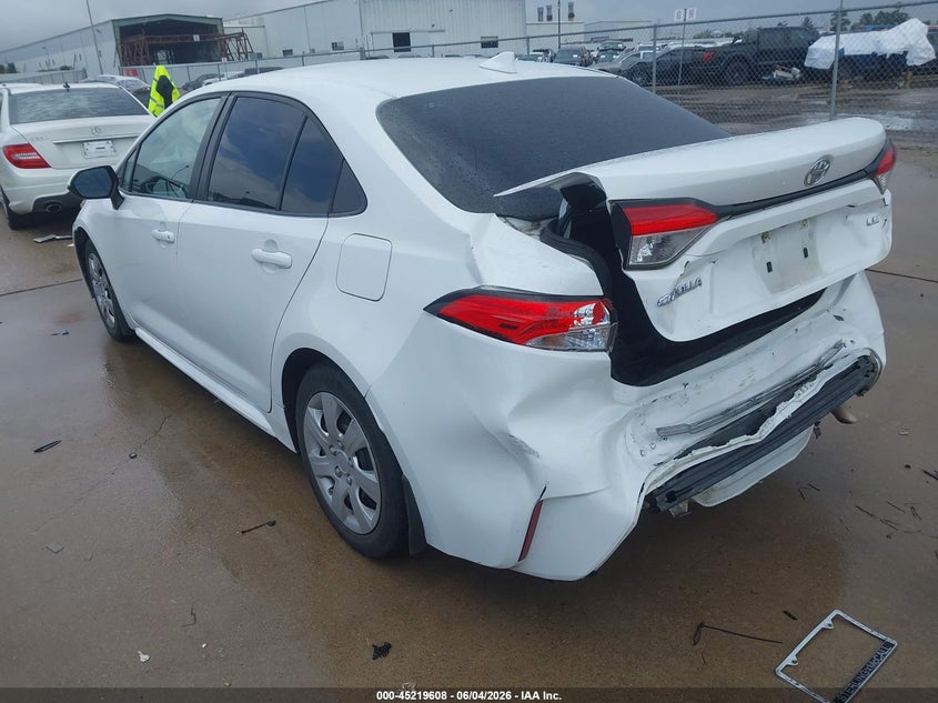 2021 Toyota Corolla VIN 5YFEPMAEXMP206909 IAAI salvage auction — REAR END, Original (Texas), sold $3,550 on 2026-07-30 (photo 3)