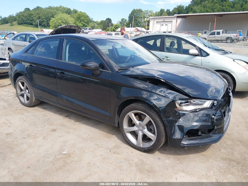 2015 Audi A3 VIN WAUBFGFF0F1069444 IAAI salvage auction — FRONT END, Salvage (West Virginia), sold $1,300 on 2026-07-18 (photo 1)
