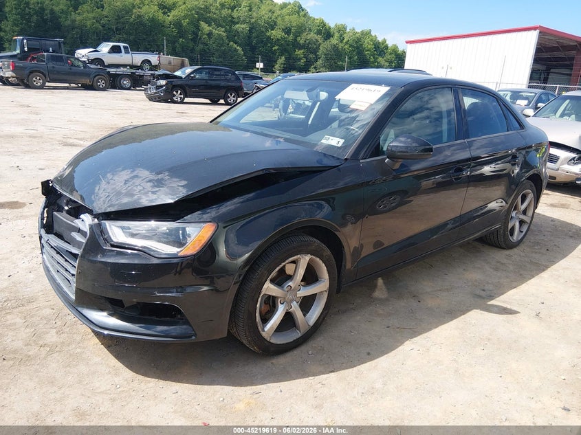 2015 Audi A3 VIN WAUBFGFF0F1069444 IAAI salvage auction — FRONT END, Salvage (West Virginia), sold $1,300 on 2026-07-18 (photo 2)