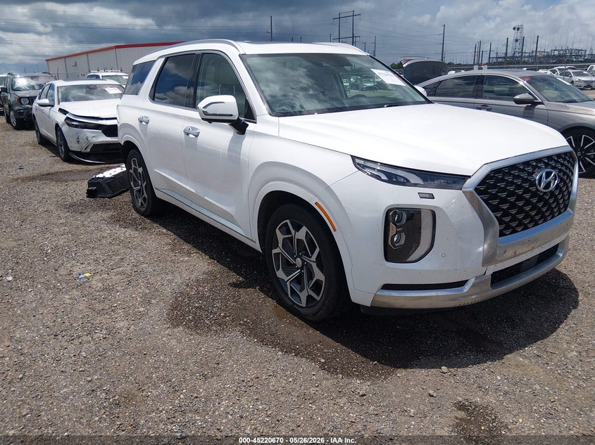 2021 Hyundai Palisade VIN KM8R7DHE0MU278840 IAAI salvage auction — REAR END, Salvage Title, sold $6,900 on 2026-07-08 (photo 1)
