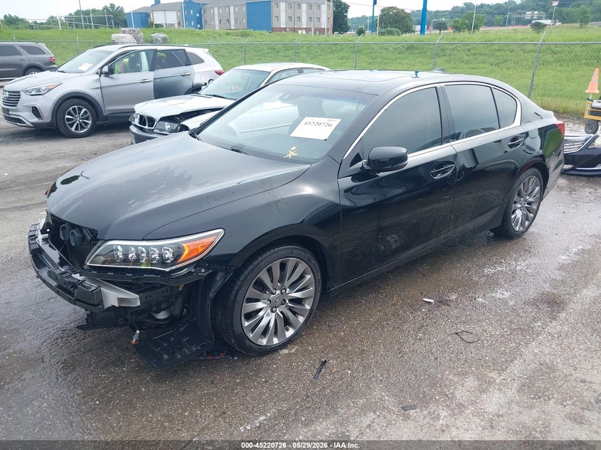 2016 Acura RLX VIN JH4KC1F55GC001578 IAAI salvage auction — FRONT END, Salvage (Missouri), sold $3,500 on 2026-07-07 (photo 2)