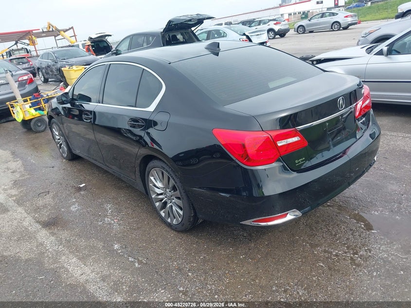 2016 Acura RLX VIN JH4KC1F55GC001578 IAAI salvage auction — FRONT END, Salvage (Missouri), sold $3,500 on 2026-07-07 (photo 3)