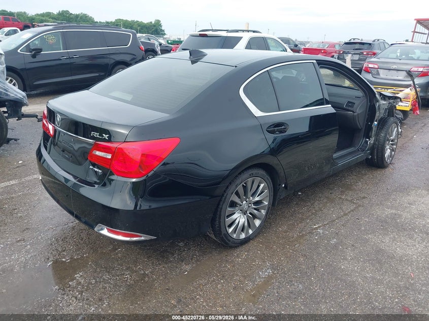2016 Acura RLX VIN JH4KC1F55GC001578 IAAI salvage auction — FRONT END, Salvage (Missouri), sold $3,500 on 2026-07-07 (photo 4)