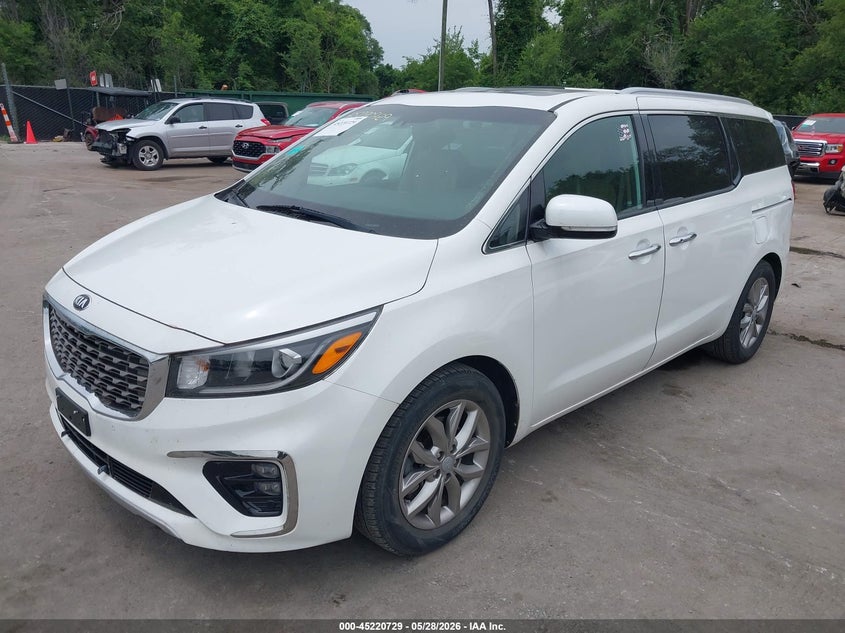 2019 Kia SEDONA VIN KNDMC5C19K6538707 IAAI salvage auction — HAIL, Salvage (Kansas), sold $10,500 on 2026-08-05 (photo 2)