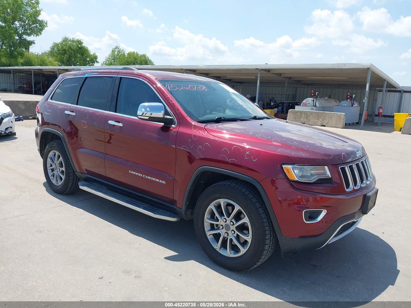 2016 Jeep Grand cherokee VIN 1C4RJEBG4GC314707 IAAI salvage auction — HAIL, Salvage Title, sold $4,900 on 2026-07-22 (photo 1)