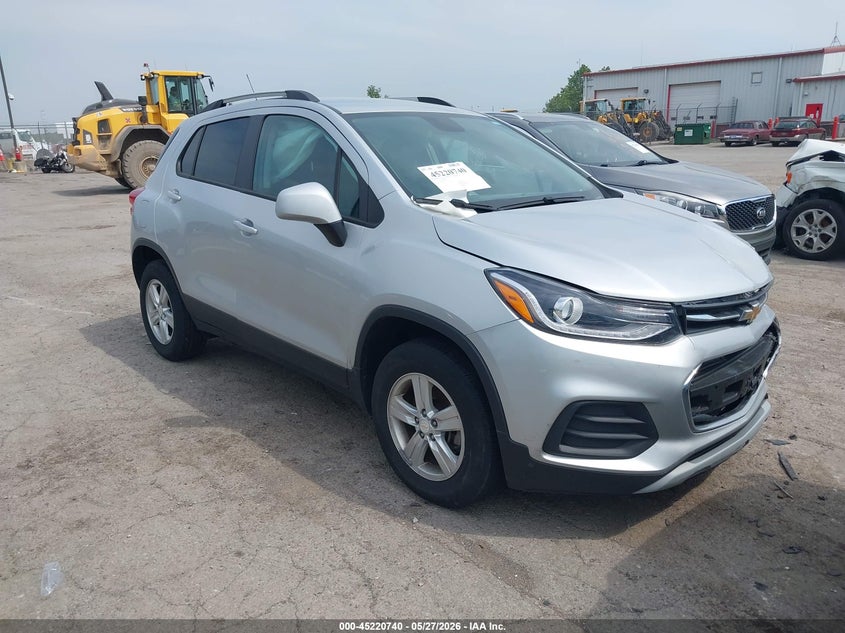 2021 Chevrolet Trax VIN KL7CJPSB2MB358855 IAAI salvage auction — FRONT END, Salvage Title, sold $1,525 on 2026-07-09 (photo 1)