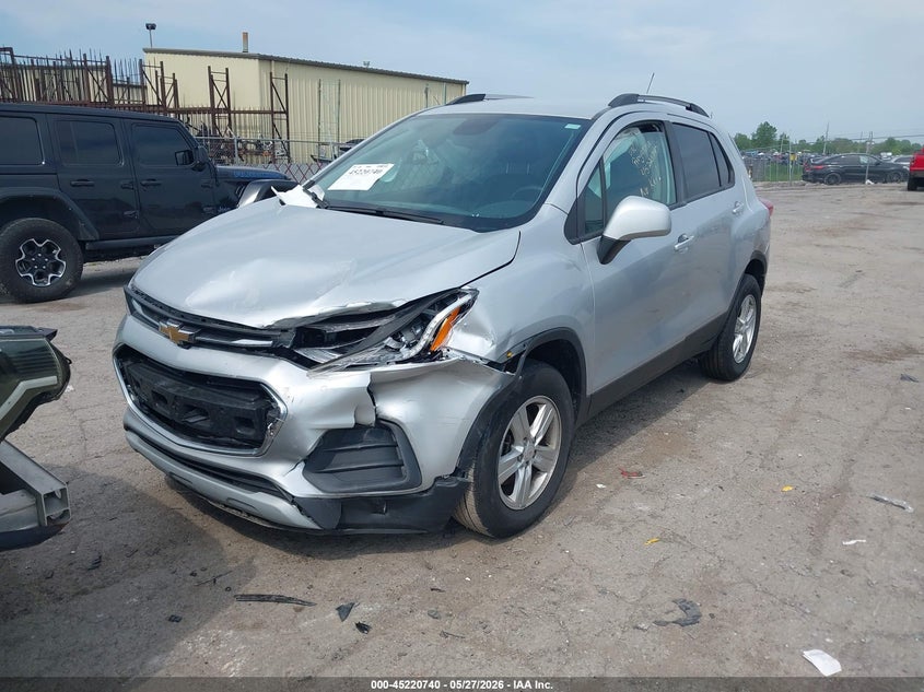 2021 Chevrolet Trax VIN KL7CJPSB2MB358855 IAAI salvage auction — FRONT END, Salvage Title, sold $1,525 on 2026-07-09 (photo 2)