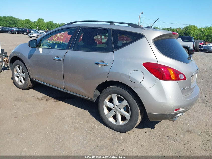 2010 Nissan Murano VIN JN8AZ1MW3AW111854 IAAI salvage auction — NORMAL WEAR, Clear (New Jersey), sold $475 on 2026-07-15 (photo 3)