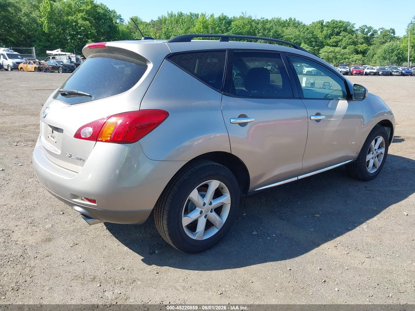 2010 Nissan Murano VIN JN8AZ1MW3AW111854 IAAI salvage auction — NORMAL WEAR, Clear (New Jersey), sold $475 on 2026-07-15 (photo 4)