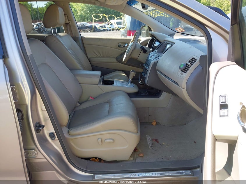2010 Nissan Murano VIN JN8AZ1MW3AW111854 IAAI salvage auction — NORMAL WEAR, Clear (New Jersey), sold $475 on 2026-07-15 (photo 5)