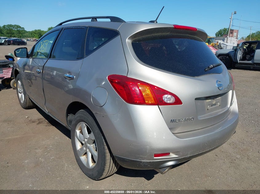 2010 Nissan Murano VIN JN8AZ1MW3AW111854 IAAI salvage auction — NORMAL WEAR, Clear (New Jersey), sold $475 on 2026-07-15 (photo 6)