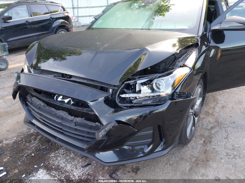 2020 Hyundai Veloster VIN KMHTG6AF2LU028423 IAAI salvage auction — FRONT END, Clear (Michigan), sold $1,150 on 2026-07-27 (photo 6)