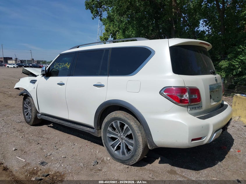 2017 Nissan Armada VIN JN8AY2NC4H9501108 IAAI salvage auction — FRONT END, Salvage Title, sold $1,750 on 2026-07-29 (photo 3)