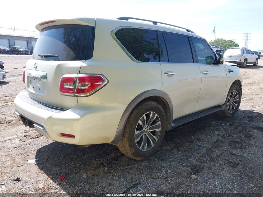 2017 Nissan Armada VIN JN8AY2NC4H9501108 IAAI salvage auction — FRONT END, Salvage Title, sold $1,750 on 2026-07-29 (photo 4)