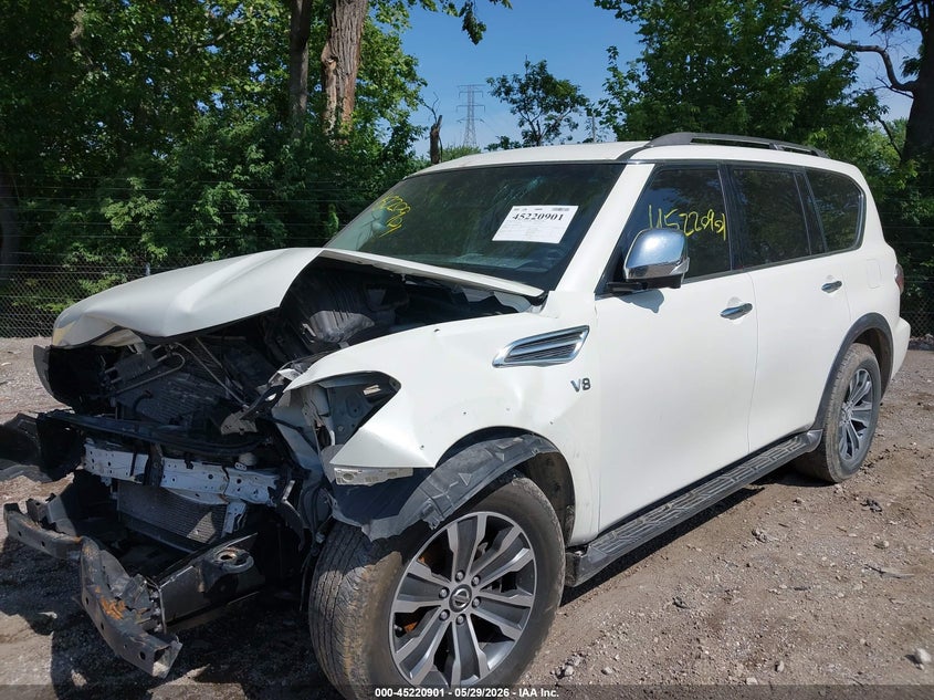 2017 Nissan Armada VIN JN8AY2NC4H9501108 IAAI salvage auction — FRONT END, Salvage Title, sold $1,750 on 2026-07-29 (photo 6)