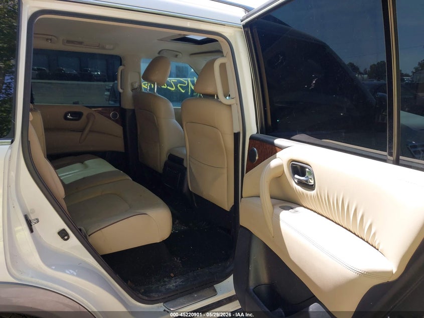2017 Nissan Armada VIN JN8AY2NC4H9501108 IAAI salvage auction — FRONT END, Salvage Title, sold $1,750 on 2026-07-29 (photo 8)
