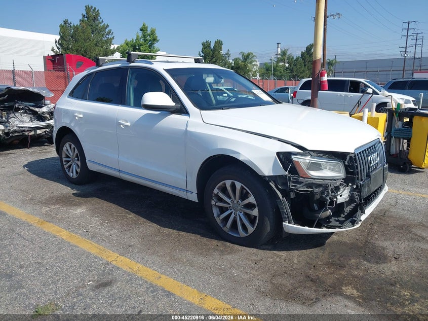 2013 Audi Q5 VIN WA1CFAFP9DA076400 IAAI salvage auction — FRONT END, Salvage Title, sold $1,100 on 2026-07-14 (photo 1)