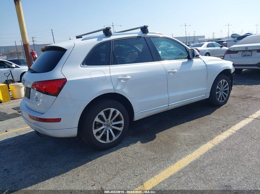 2013 Audi Q5 VIN WA1CFAFP9DA076400 IAAI salvage auction — FRONT END, Salvage Title, sold $1,100 on 2026-07-14 (photo 4)