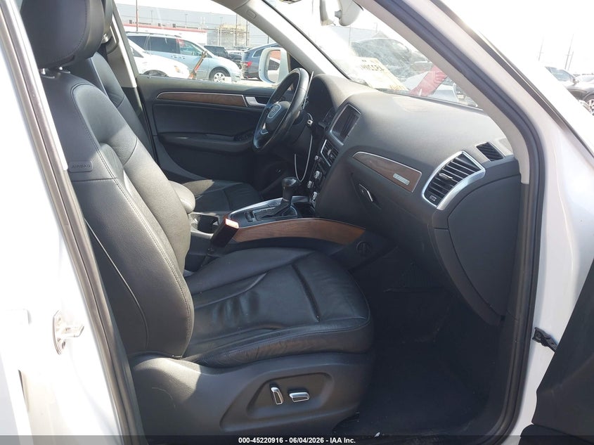 2013 Audi Q5 VIN WA1CFAFP9DA076400 IAAI salvage auction — FRONT END, Salvage Title, sold $1,100 on 2026-07-14 (photo 5)