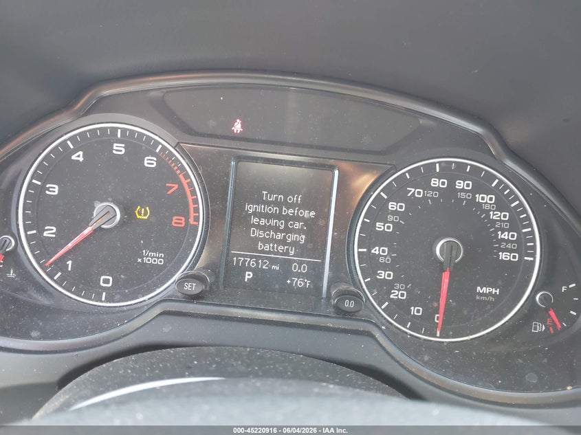 2013 Audi Q5 VIN WA1CFAFP9DA076400 IAAI salvage auction — FRONT END, Salvage Title, sold $1,100 on 2026-07-14 (photo 7)