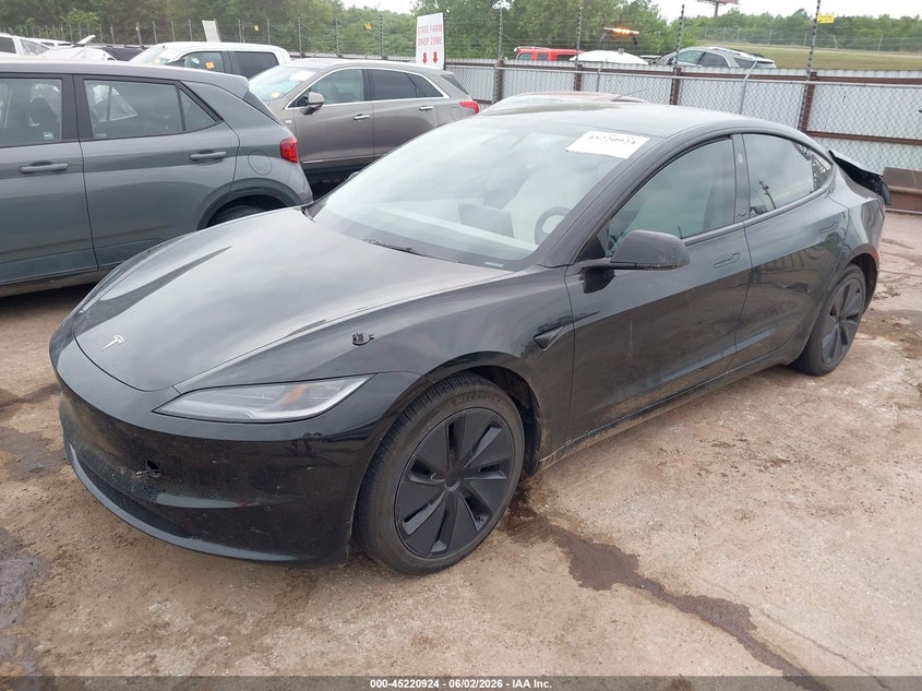 2025 Tesla Model 3 VIN 5YJ3E1EB0SF935506 IAAI salvage auction — REAR END, Salvage Title, sold $16,950 on 2026-07-15 (photo 2)