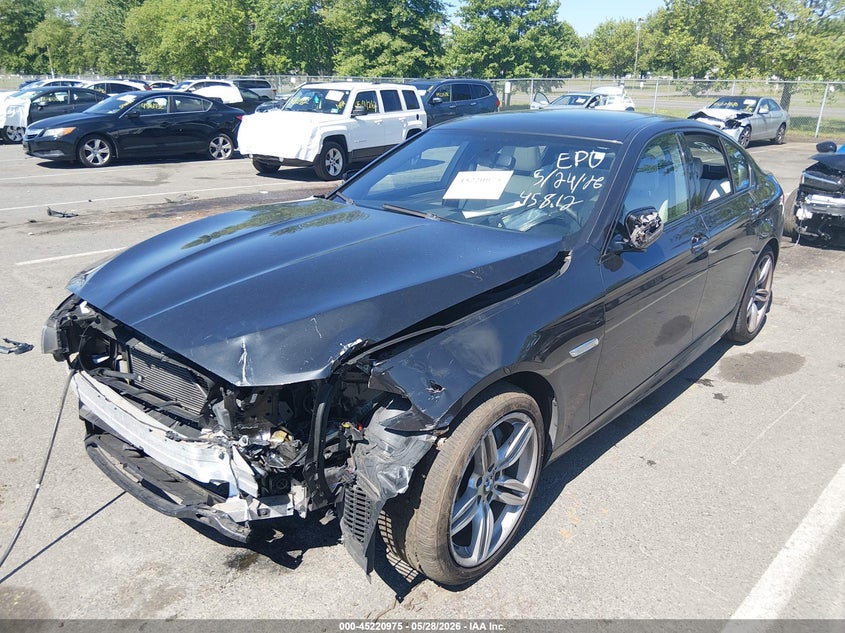2015 BMW 5er VIN WBA5B3C51FD545812 IAAI salvage auction — FRONT END, Salvage (New Jersey), sold $2,175 on 2026-08-17 (photo 2)