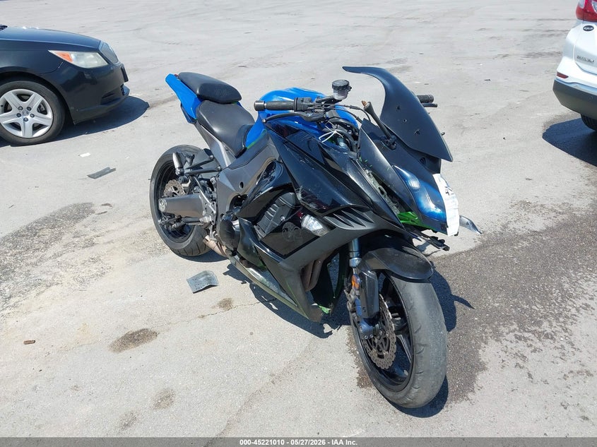 2012 Kawasaki Zx VIN JKAZXCG19CA017908 IAAI salvage auction — LEFT & RIGHT, Salvage Title, sold $600 on 2026-07-30 (photo 1)