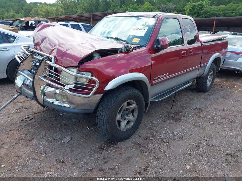 2000 Toyota Tundra VIN 5TBBT4812YS051201 IAAI salvage auction — FRONT END, Salvage (Alabama), sold $1,575 on 2026-07-08 (photo 2)