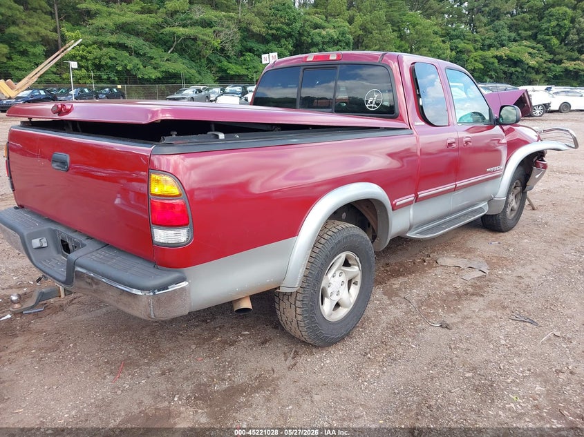 2000 Toyota Tundra VIN 5TBBT4812YS051201 IAAI salvage auction — FRONT END, Salvage (Alabama), sold $1,575 on 2026-07-08 (photo 4)