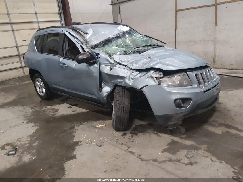 2014 Jeep Compass VIN 1C4NJCBA2ED511199 IAAI salvage auction — ROLLOVER, Salvage (Idaho), sold $75 on 2026-07-10 (photo 1)