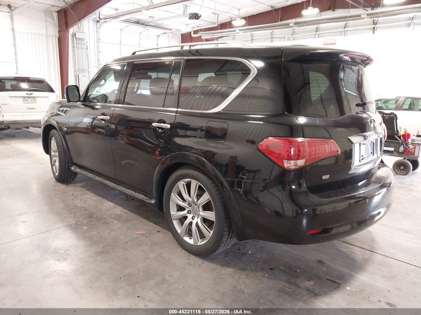2014 Infiniti Qx80 VIN JN8AZ2NC1E9351189 IAAI salvage auction — FRONT END, Salvage Title, sold $3,100 on 2026-07-31 (photo 3)