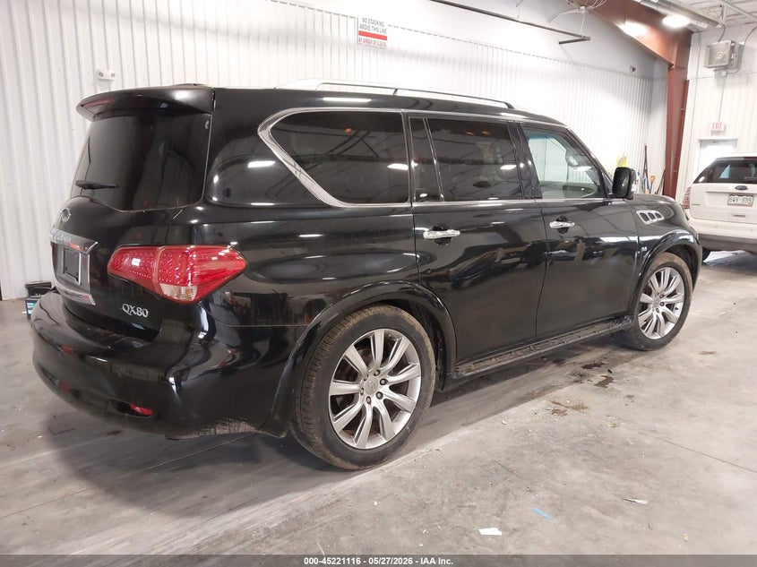 2014 Infiniti Qx80 VIN JN8AZ2NC1E9351189 IAAI salvage auction — FRONT END, Salvage Title, sold $3,100 on 2026-07-31 (photo 4)