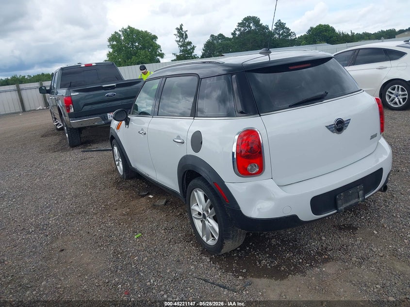 2011 Mini VIN WMWZB3C5XBWM00283 IAAI salvage auction — UNKNOWN, Certificate Of Destruction (Louisiana), sold $375 on 2026-07-08 (photo 3)