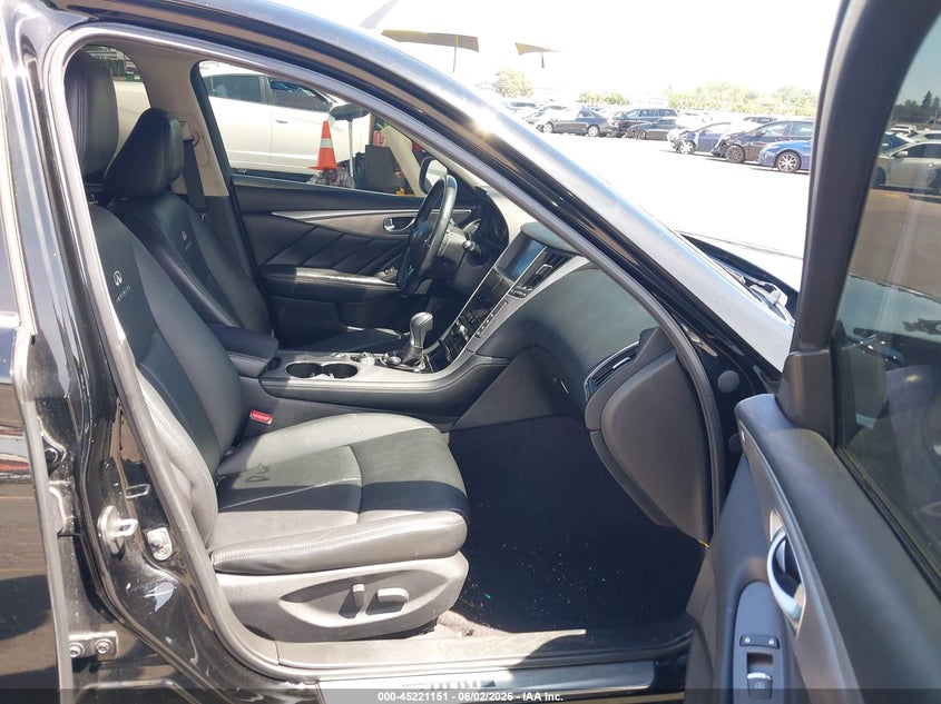 2014 Infiniti Q50 VIN JN1BV7AR7EM704828 IAAI salvage auction — FRONT END, Salvage Title, sold $2,800 on 2026-07-23 (photo 5)
