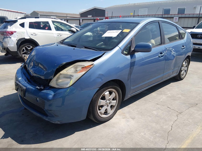 2005 Toyota Prius VIN JTDKB22U557043018 IAAI salvage auction — FRONT & REAR, Salvage (Texas), sold $225 on 2026-07-07 (photo 2)