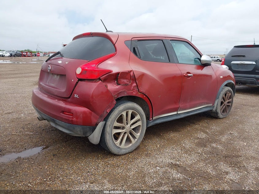 2012 Nissan Juke VIN JN8AF5MR9CT111663 IAAI salvage auction — RIGHT REAR, Salvage Title, sold $550 on 2026-07-21 (photo 4)