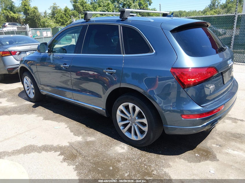 2016 Audi Q5 VIN WA1L2AFP0GA043446 IAAI salvage auction — Burn Engine, Salvage Title, sold $2,900 on 2026-07-16 (photo 3)