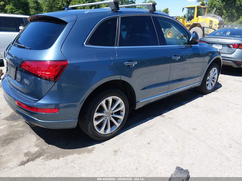 2016 Audi Q5 VIN WA1L2AFP0GA043446 IAAI salvage auction — Burn Engine, Salvage Title, sold $2,900 on 2026-07-16 (photo 4)