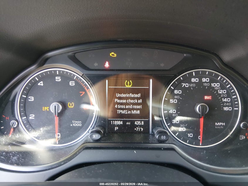 2016 Audi Q5 VIN WA1L2AFP0GA043446 IAAI salvage auction — Burn Engine, Salvage Title, sold $2,900 on 2026-07-16 (photo 7)