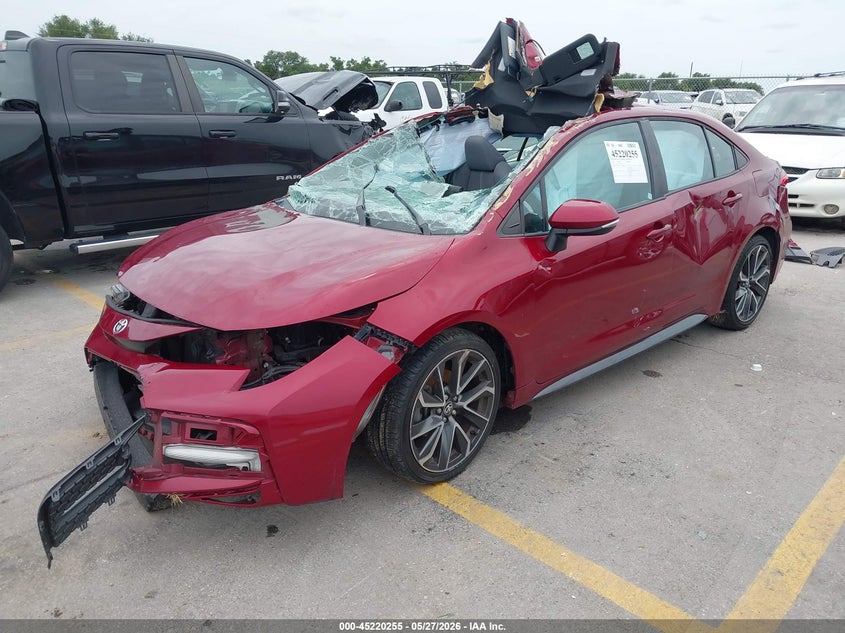 2022 Toyota Corolla VIN 5YFS4MCE9NP107217 IAAI salvage auction — FRONT & REAR, Salvage Title, sold $1,300 on 2026-07-23 (photo 2)