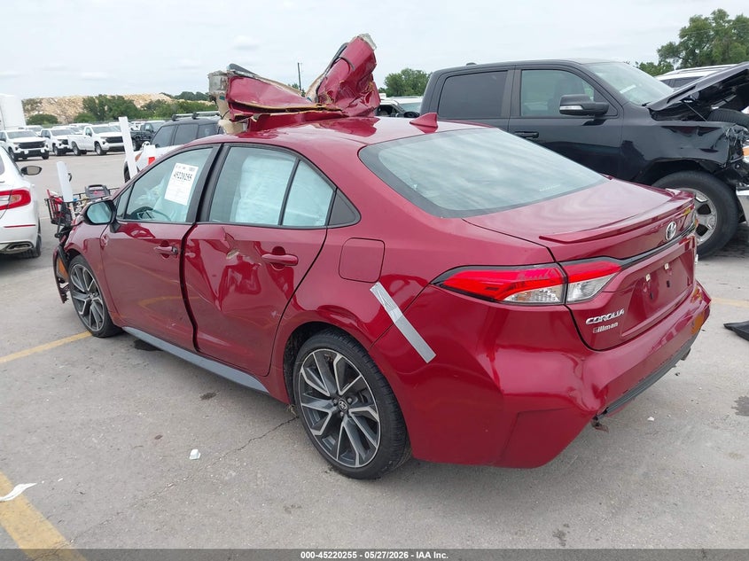 2022 Toyota Corolla VIN 5YFS4MCE9NP107217 IAAI salvage auction — FRONT & REAR, Salvage Title, sold $1,300 on 2026-07-23 (photo 3)